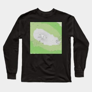 Serengeti Skylines: Kilimanjaro Topography Long Sleeve T-Shirt